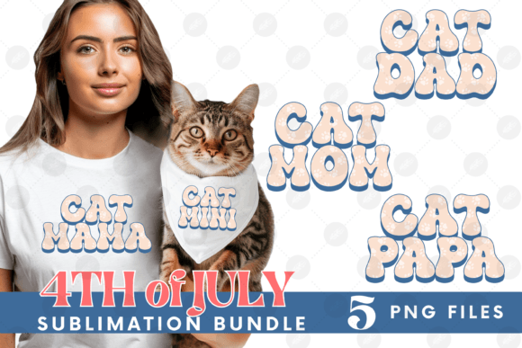 4th of July USA Cat Mom Bundle