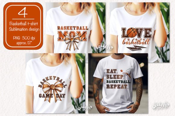 Basketball Mom Quote Sublimation Tshirt Graphics and T-Shirt Designs