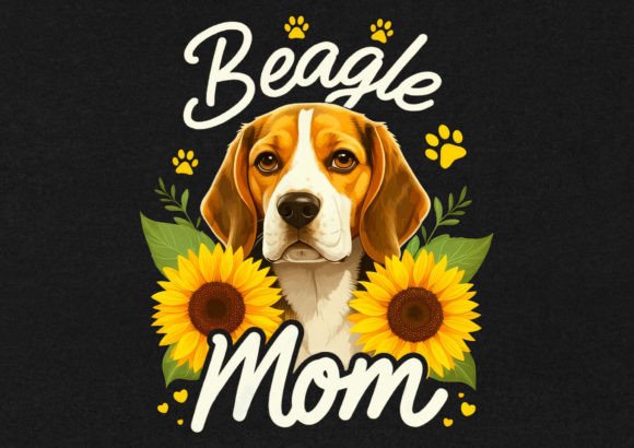 Beagle Mom T-Shirt Design Graphics Review