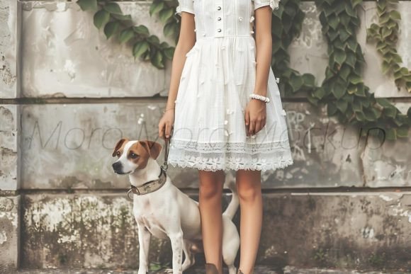 Dog Mom Dresses Mockup Graphics and Apparel Mockups