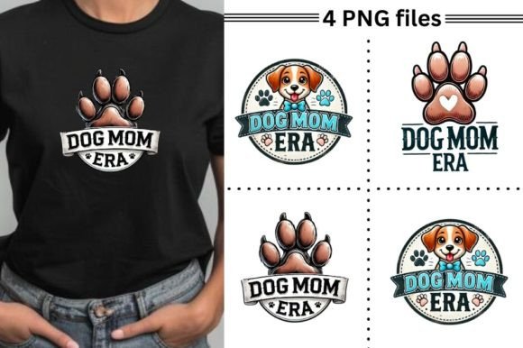 Dog Mom Era PNG, Retro Mother s Day Graphics and Illustrations