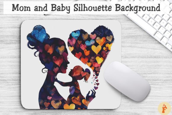 Mom and Baby Silhouette Background Graphics and Backgrounds Review