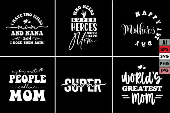 Mother Bundle T Shirt Design Mom Mum Graphics and T-Shirt Designs Review