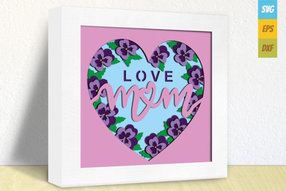 Mother s Day Gift Mom Violets Heart SVG Review