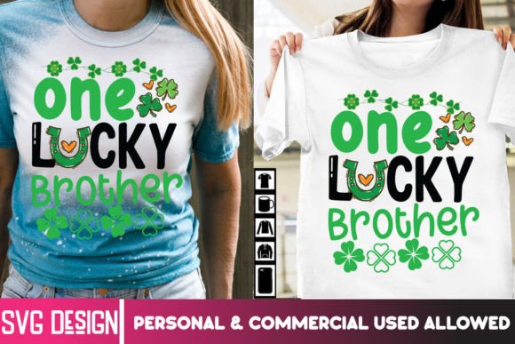 One Lucky Brother SVG SVG Cut Files: Graphics and T-Shirt Designs