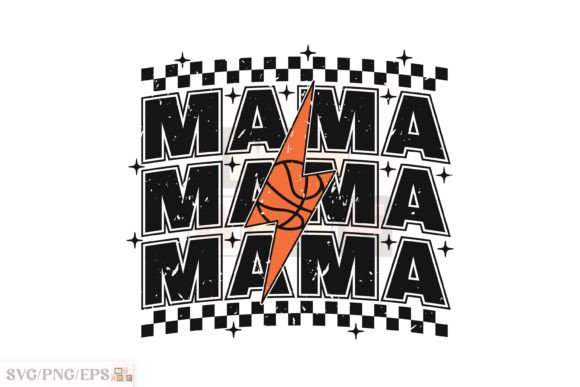 Retro Mom Lightning Bolt Basketball Mama Graphics and T-Shirt Designs Review