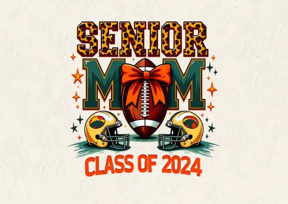 Semantic Analysis of Senior Mom Class of 2024 T-Shirt Design Graphics