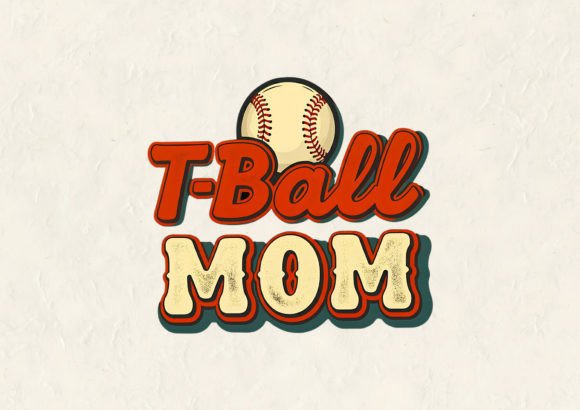 T-Ball Mom T-Shirt Design: Graphics for T-Shirt Designs